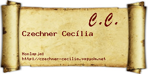 Czechner Cecília névjegykártya